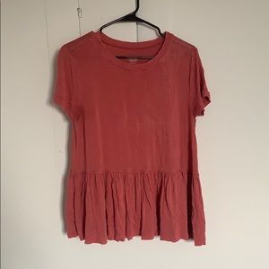 Coral swing bottom t shirt